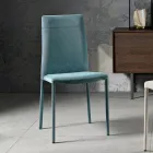 Silla de Salón Totalmente Tapizada en Tela Made in Italy - Lorelai Viadurini