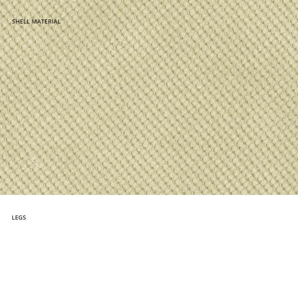 Silla de salón moderna en tela y metal hecha en Italia, Egipto Viadurini