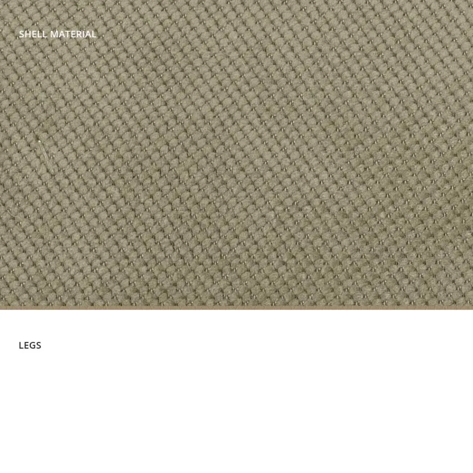 Silla de salón moderna en tela y metal hecha en Italia, Egipto Viadurini