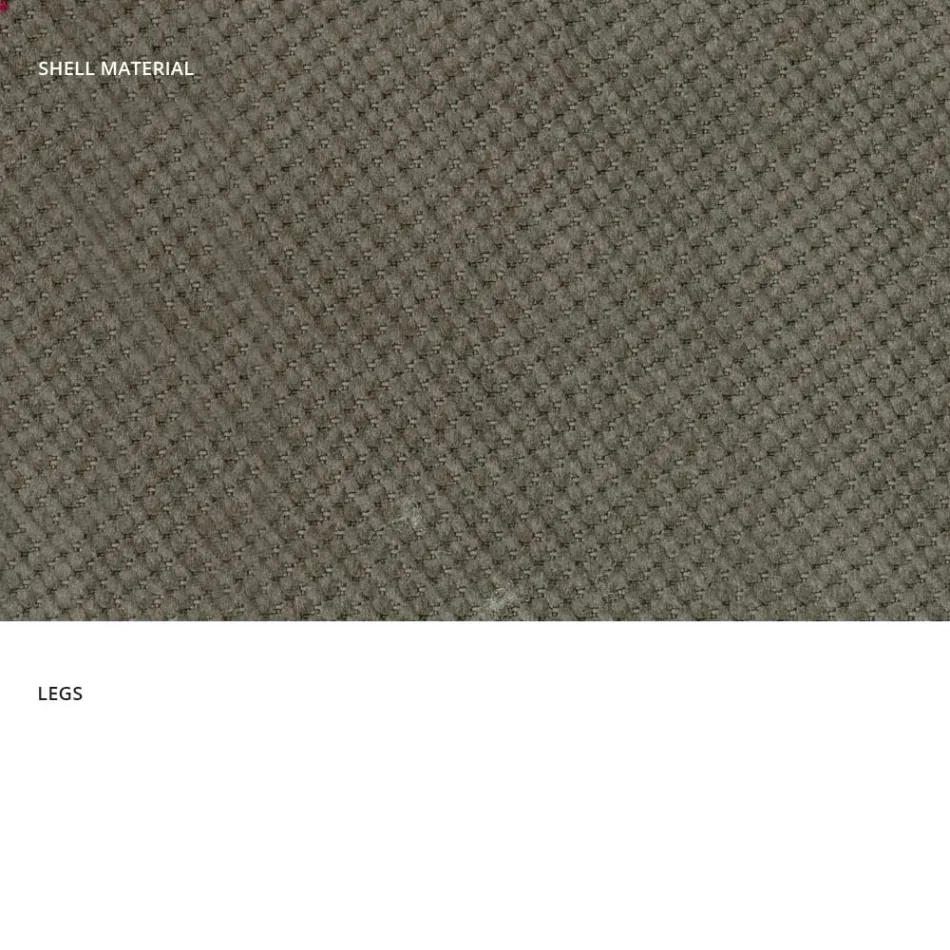 Silla de salón moderna en tela y metal hecha en Italia, Egipto Viadurini