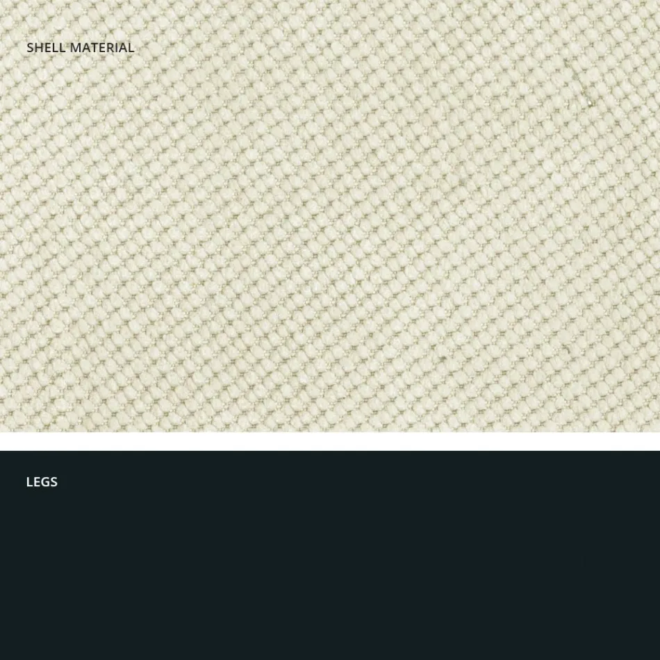 Silla de salón moderna en tela y metal hecha en Italia, Egipto Viadurini