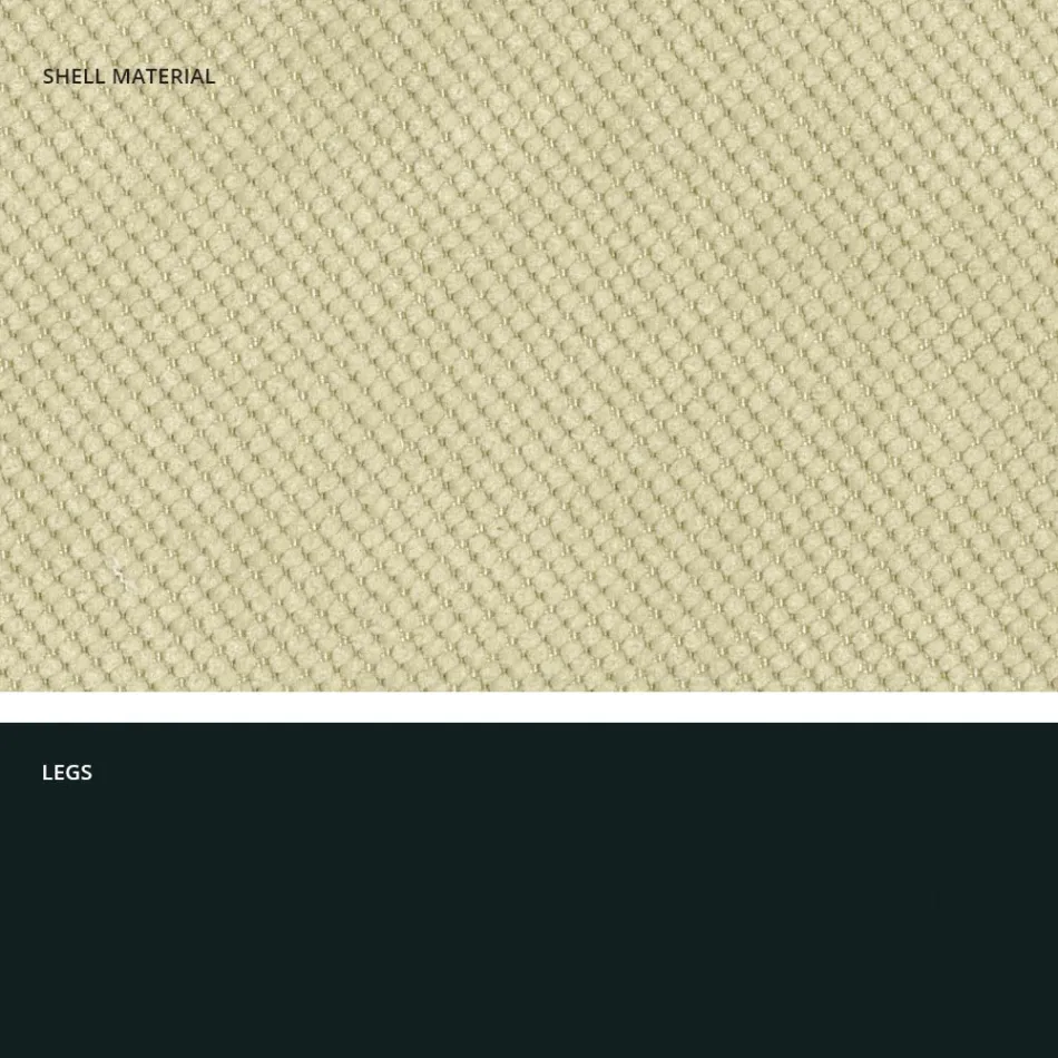 Silla de salón moderna en tela y metal hecha en Italia, Egipto Viadurini