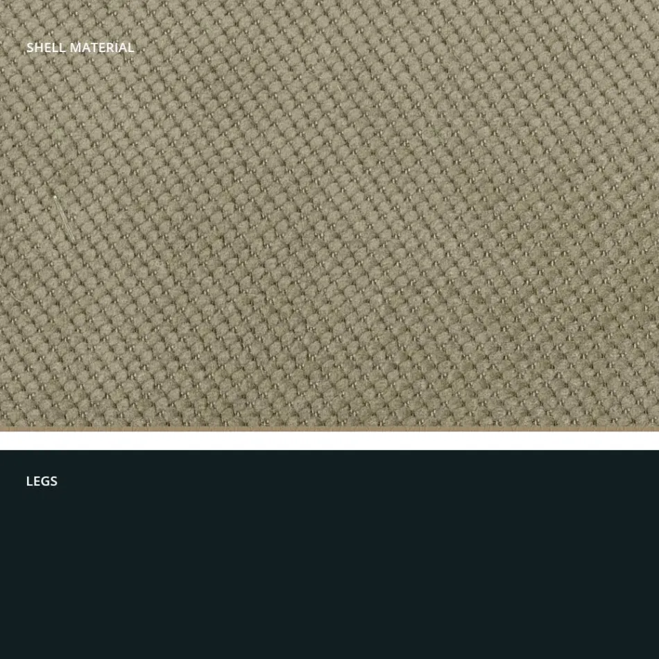 Silla de salón moderna en tela y metal hecha en Italia, Egipto Viadurini