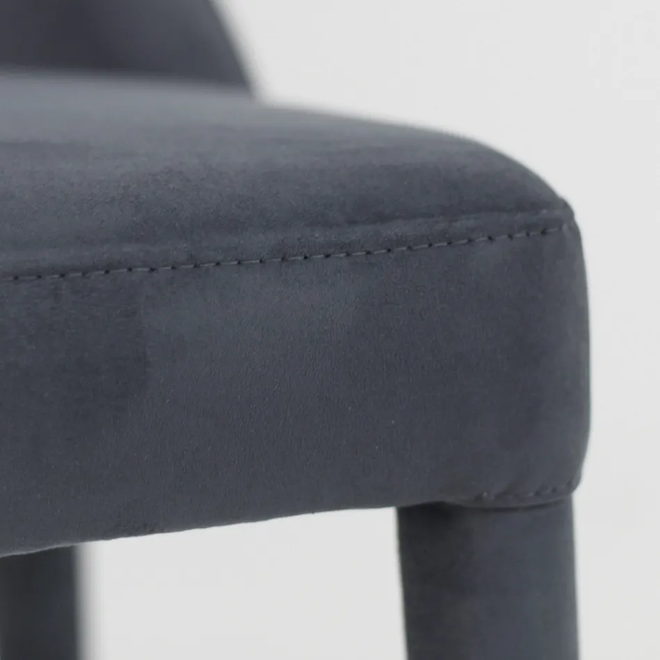 Silla de Salón Tapizada con Teknofibra Made in Italy - Stinco Viadurini