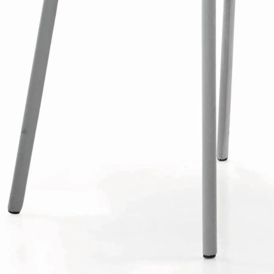 Silla de Salón Tapizada y Patas Lacadas Made in Italy - Catania Viadurini