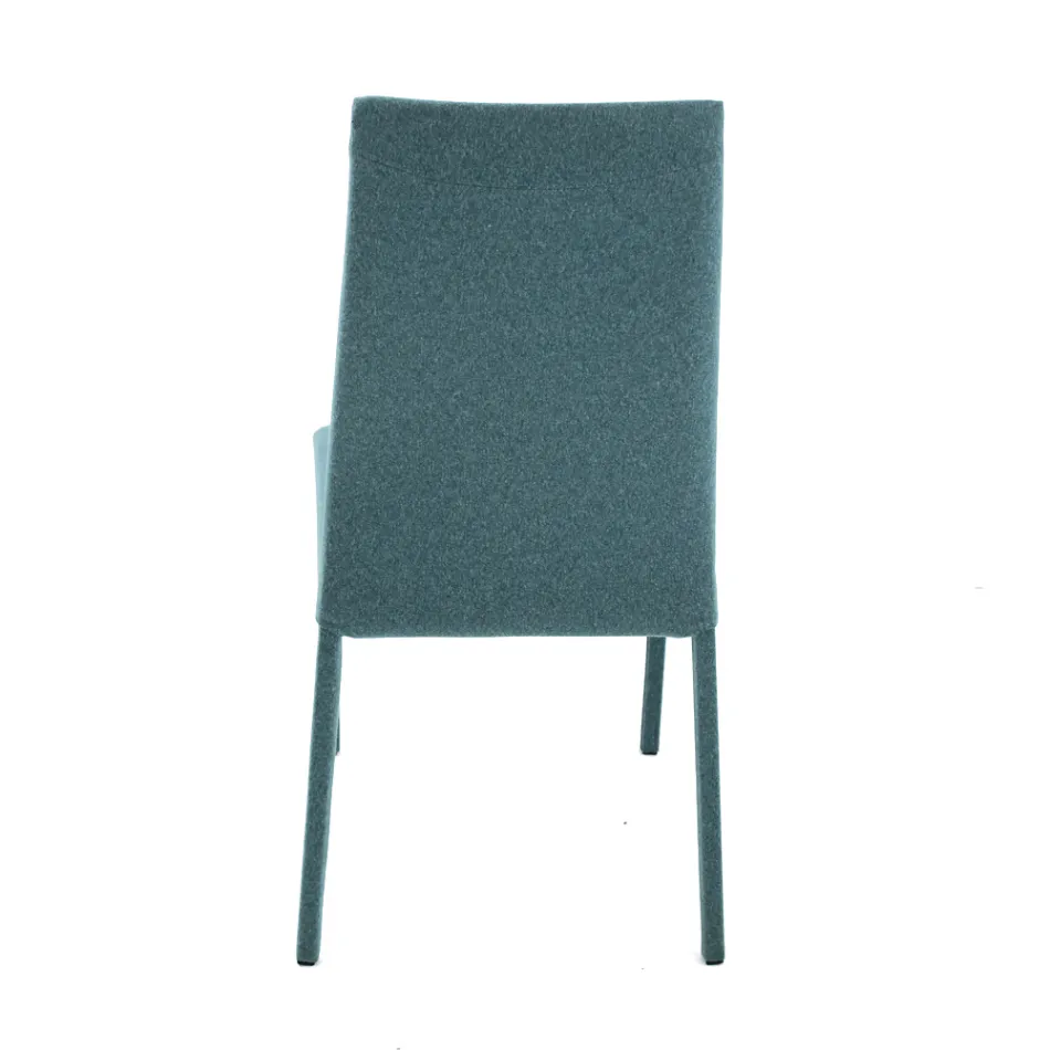 Silla de salón tapizada en tela Made in Italy - Roslin Viadurini