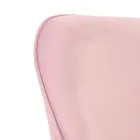 Silla de Oficina con Base de Metal y Asiento de Tela - Anguila Viadurini