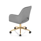 Silla de Oficina con Base de Metal y Asiento de Tela - Anguila Viadurini