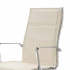 Silla de oficina con monocasco en simil piel fabricada en Italia Agata Viadurini