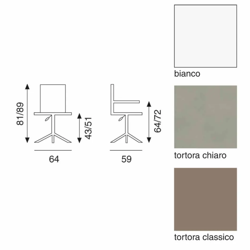 Silla de oficina de diseño moderno de verano Viadurini