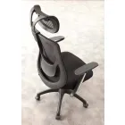 Silla de oficina operativa y semidireccional en negro Tecnoete - Gerlanda Viadurini