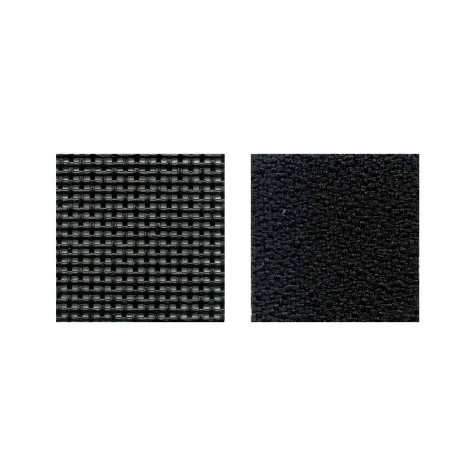 Silla de oficina semidireccional en Tecnorete y tela negra - Vespasiano Viadurini