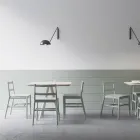 Silla de alta calidad en madera maciza de haya Made in Italy, 2 piezas - Nora Viadurini