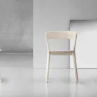 Silla de Alta Calidad en Madera de Fresno Made in Italy, 2 Piezas - Oslo Viadurini