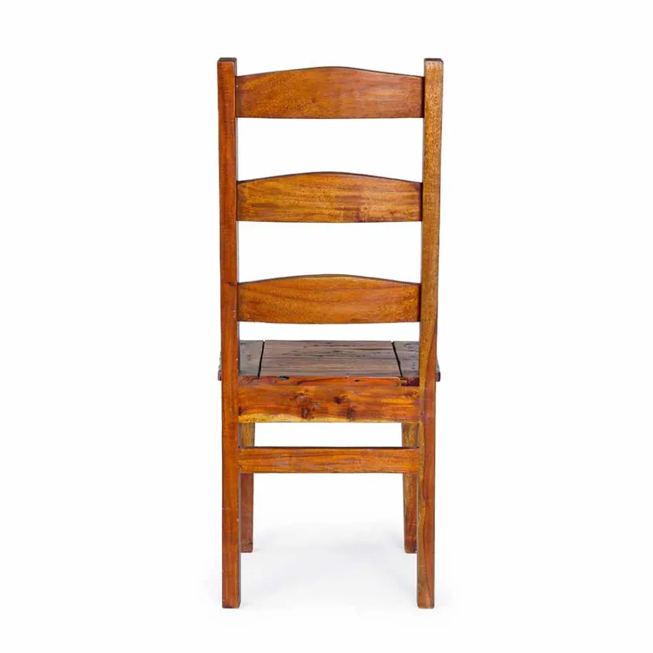 Silla de diseño clásico en madera maciza de acacia Homemotion - Moritz Viadurini