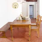 Silla de diseño clásico en madera maciza de acacia Homemotion - Moritz Viadurini