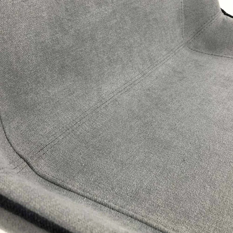 Silla de diseño en tela con patas cuadradas fabricada en Italia, 4 piezas - Oriella Viadurini