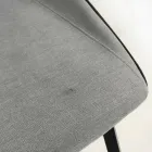 Silla de diseño en tela con patas cuadradas fabricada en Italia, 4 piezas - Oriella Viadurini