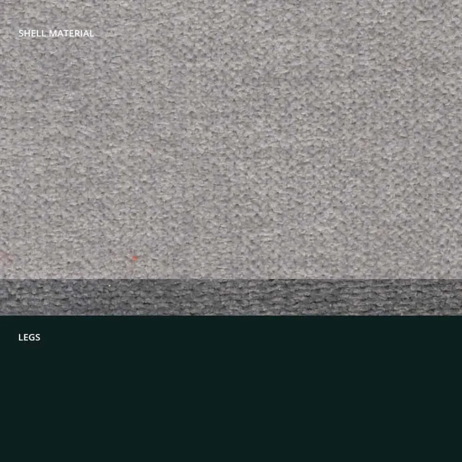 Silla de diseño en tela con patas cuadradas fabricada en Italia, 4 piezas - Oriella Viadurini