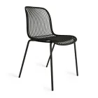 Chagall - Silla de diseño para interiores y exteriores en polipropileno y metal. Viadurini