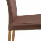 Silla de diseño cubierta en tejido Amalia, H96 cm, fabricada en Italia Viadurini