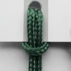 Silla de Lujo con Reposabrazos en Haya Blanqueada y Cuerda Made in Italy - Nora Viadurini