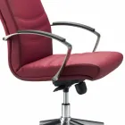 silla ejecutiva de cuero sintético oficinas monocasco Debora Viadurini