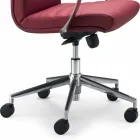 silla ejecutiva de cuero sintético oficinas monocasco Debora Viadurini