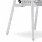 Silla apilable para exteriores con reposabrazos acolchados Al. 73 cm - Smart by Varaschin Viadurini