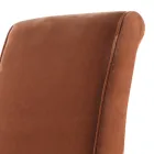 Silla de salón tapizada de madera maciza Grilli Zarafa hecha en Italia, 2 piezas Viadurini