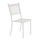 Silla de exterior apilable en acero galvanizado Made in Italy 4 piezas - Celia Viadurini