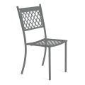 Silla de exterior apilable en acero galvanizado Made in Italy 4 piezas - Celia