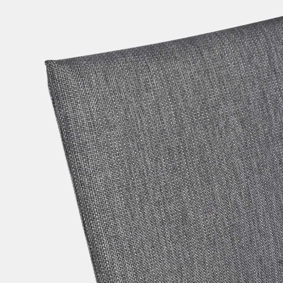 Silla apilable para exteriores en tela y aluminio pintado, 4 piezas - Assia Viadurini