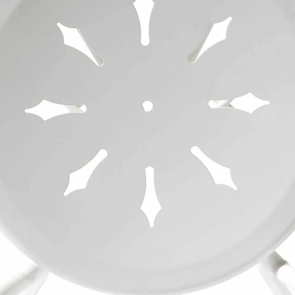 Silla apilable de exterior en metal Made in Italy, 2 piezas - Autoridad Viadurini