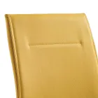 Silla de comedor de piel sintética de diseño moderno y elegante - Granger Viadurini