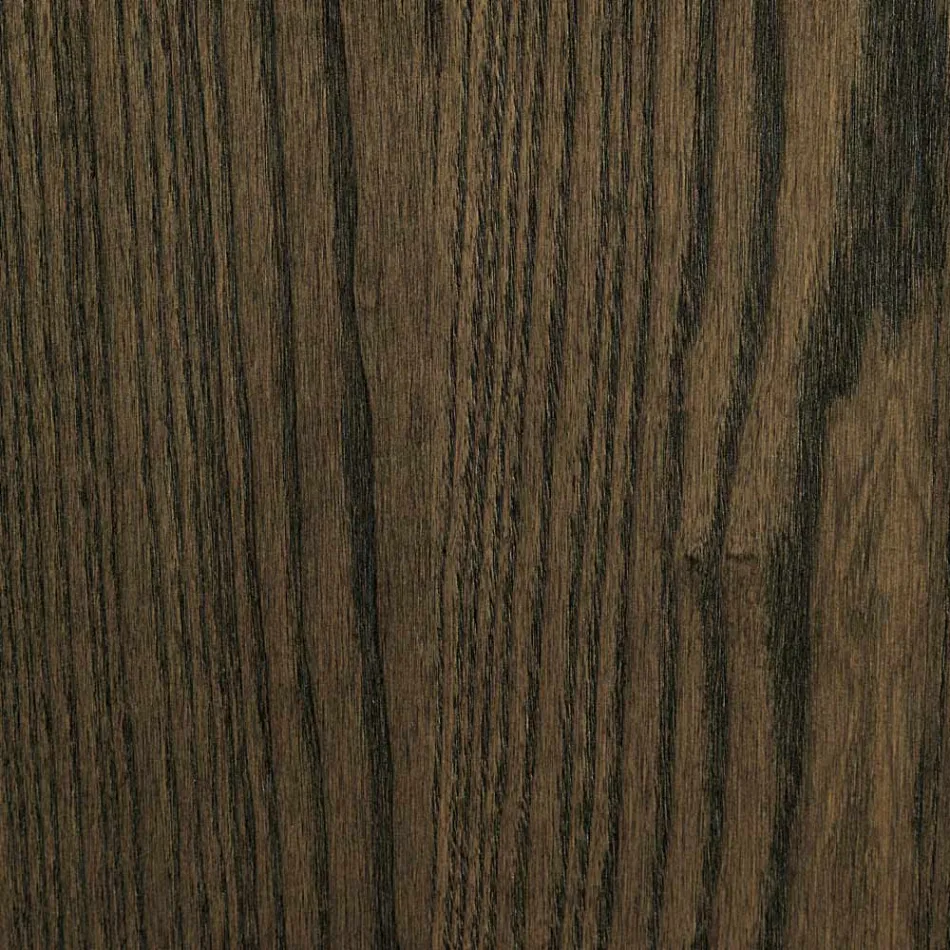 Silla de madera y asiento de cuero ecológico con botones de diseño italiano - Mircea Viadurini