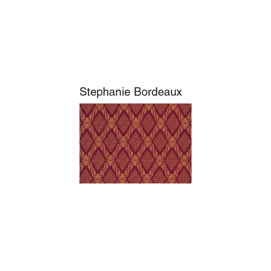 Silla en Madera y Tela Diseño Clásico Respaldo Cruzado - Debussy Viadurini