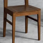 Silla en diseño de cocina de madera de haya Masello Made in Italy - Sofia Viadurini