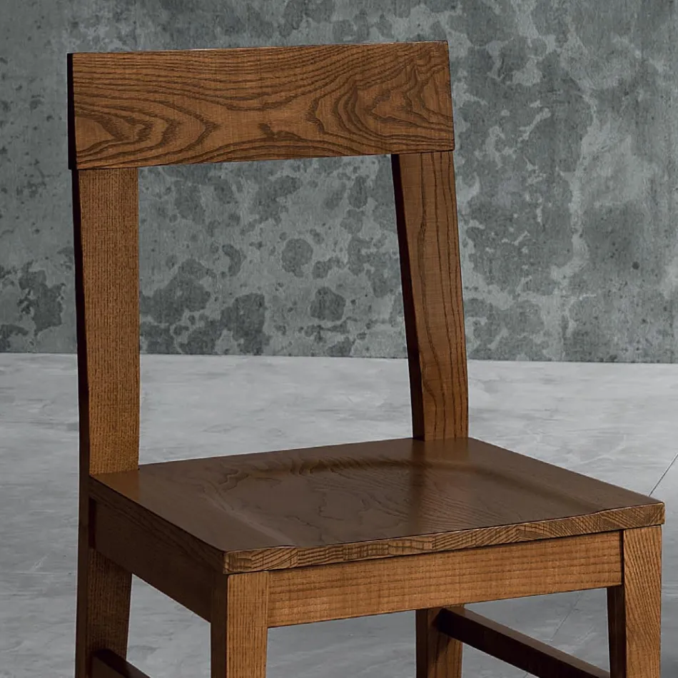 Silla en diseño de cocina de madera de haya Masello Made in Italy - Sofia Viadurini