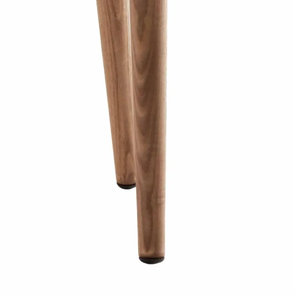 Silla moderna acolchada de madera maciza Grilli York hecha en Italia Viadurini