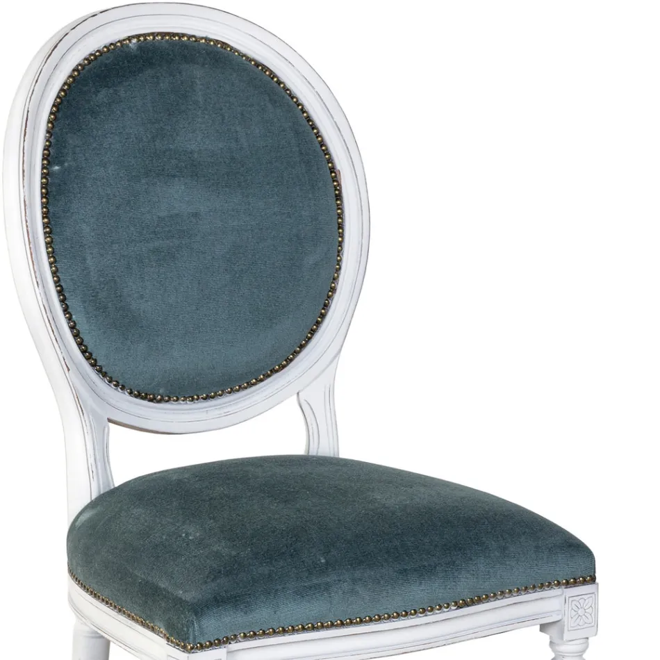 Silla de madera maciza de haya y asiento de gomaespuma Made in Italy - Lamiral Viadurini