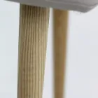 Silla de diseño moderno Viola, tapizado en ecopiel y patas de madera Viadurini