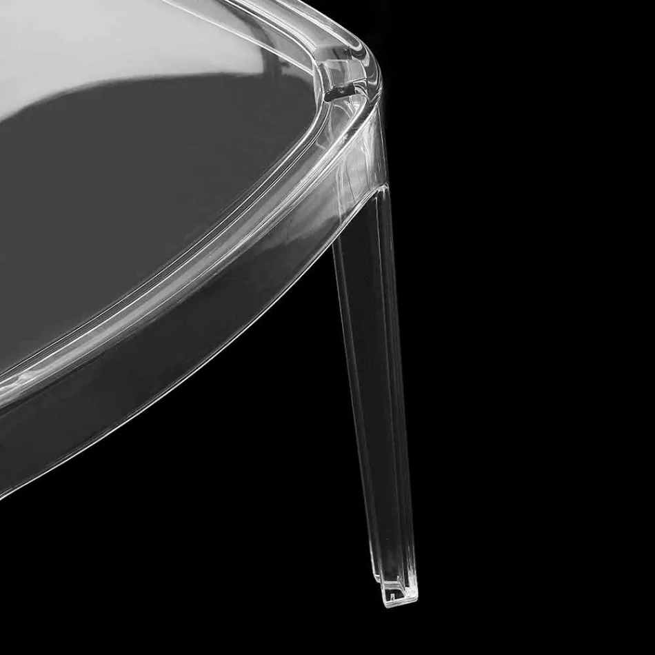 Silla de policarbonato transparente, diseño moderno - Yanis Viadurini