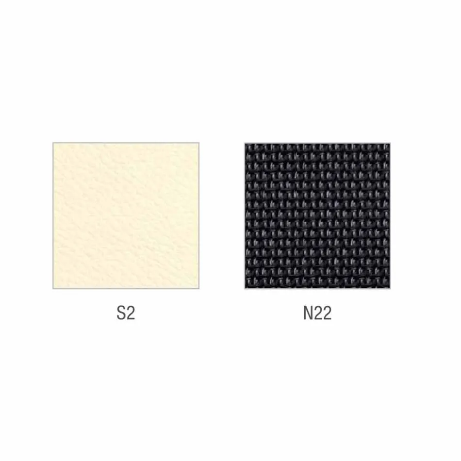 Silla de cuero sintético semidireccional y operativa Mina fabricada en Italia. Viadurini