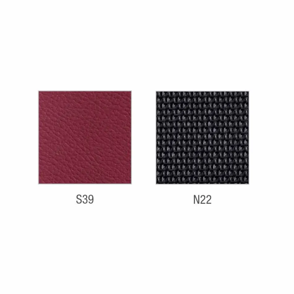 Silla de cuero sintético semidireccional y operativa Mina fabricada en Italia. Viadurini