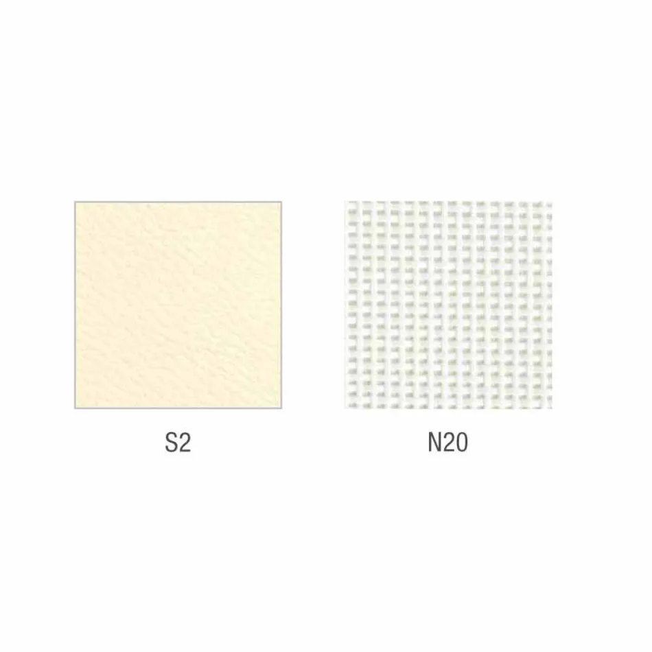 Silla de cuero sintético semidireccional y operativa Mina fabricada en Italia. Viadurini