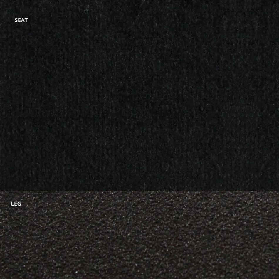 Silla en Terciopelo y Acero Lacado RAL Made in Italy 4 Piezas - Mariapina Viadurini