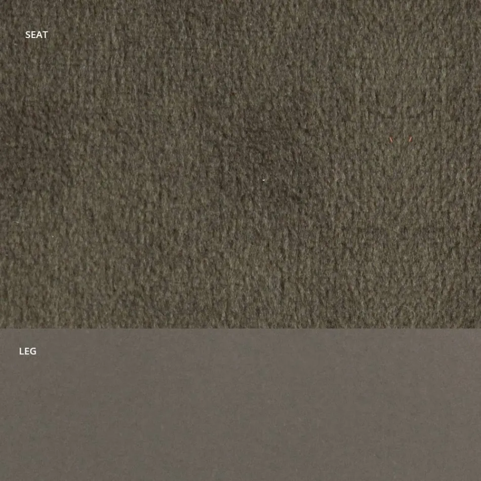 Silla en Terciopelo y Acero Lacado RAL Made in Italy 4 Piezas - Mariapina Viadurini