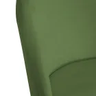 Silla de terciopelo y estructura metálica en distintos acabados - Penna Viadurini