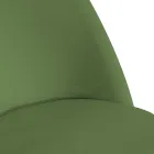 Silla de terciopelo y estructura metálica en distintos acabados - Penna Viadurini